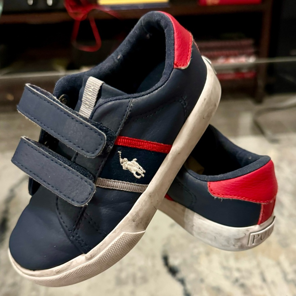 POLO by Ralph Lauren Leather Velcro Shoes